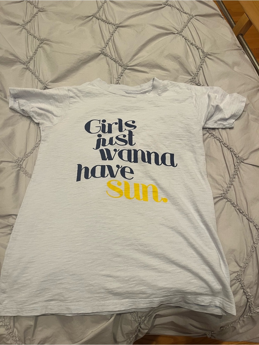 J. Crew Graphic Tee with “Girls just wanna have SUN”